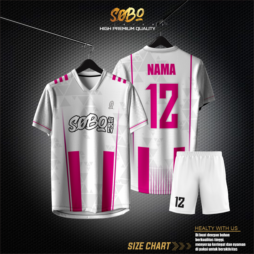 Jersey Sepak Bola | Jersey Futsal | Jersey Voli Custom Free Name Set