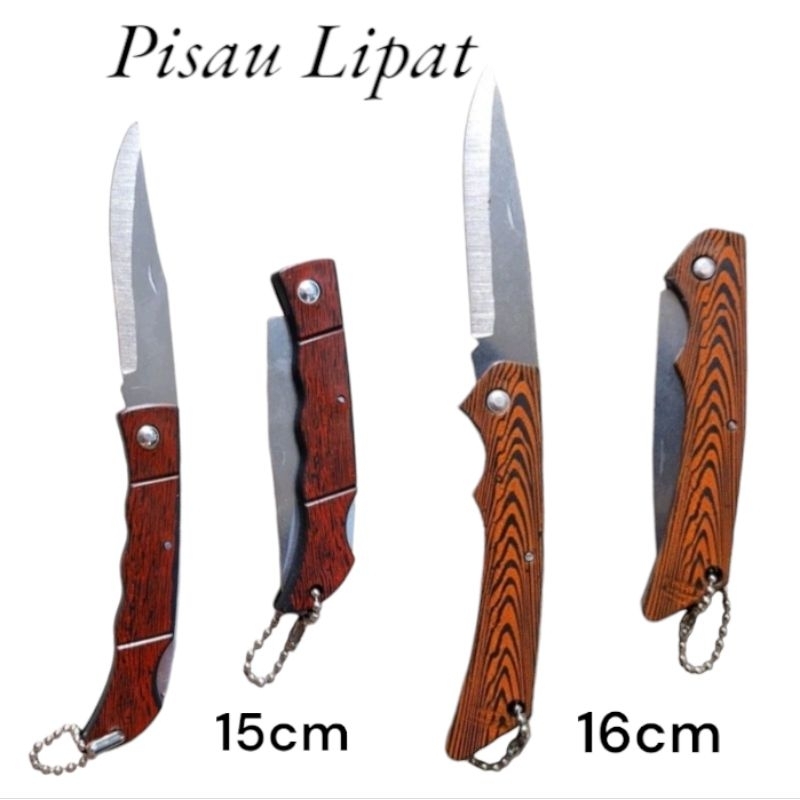 Pisau Lipat motif kayu