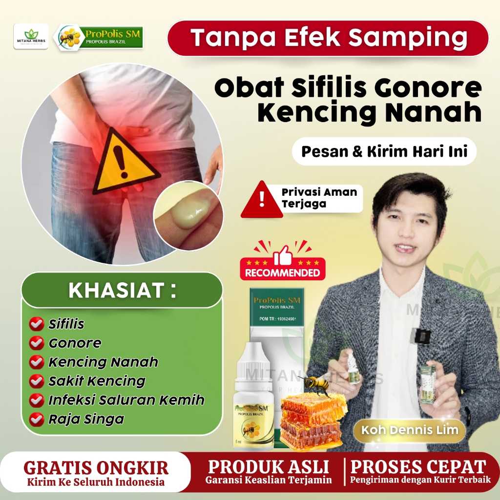 Obat Sifilis Pria - Obat Sipilis - Obat Raja Singa Pria - Obat Nanah Di Kelamin Pria Dengan Propolis