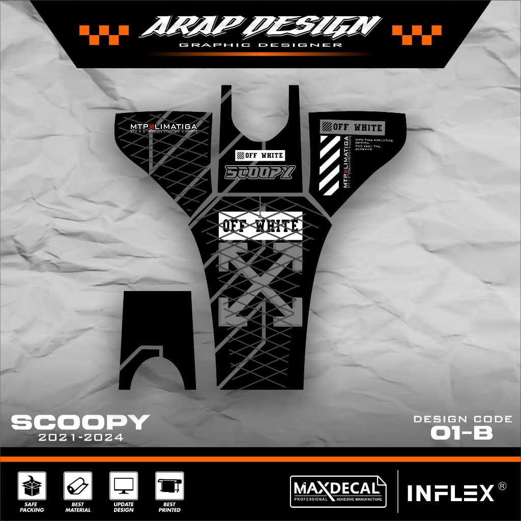 Tankpad Scoopy New 2021 2022 2023 2024 Striping Scoopy Sticker Scoopy Pelindung Dashboard Scoopy Dec