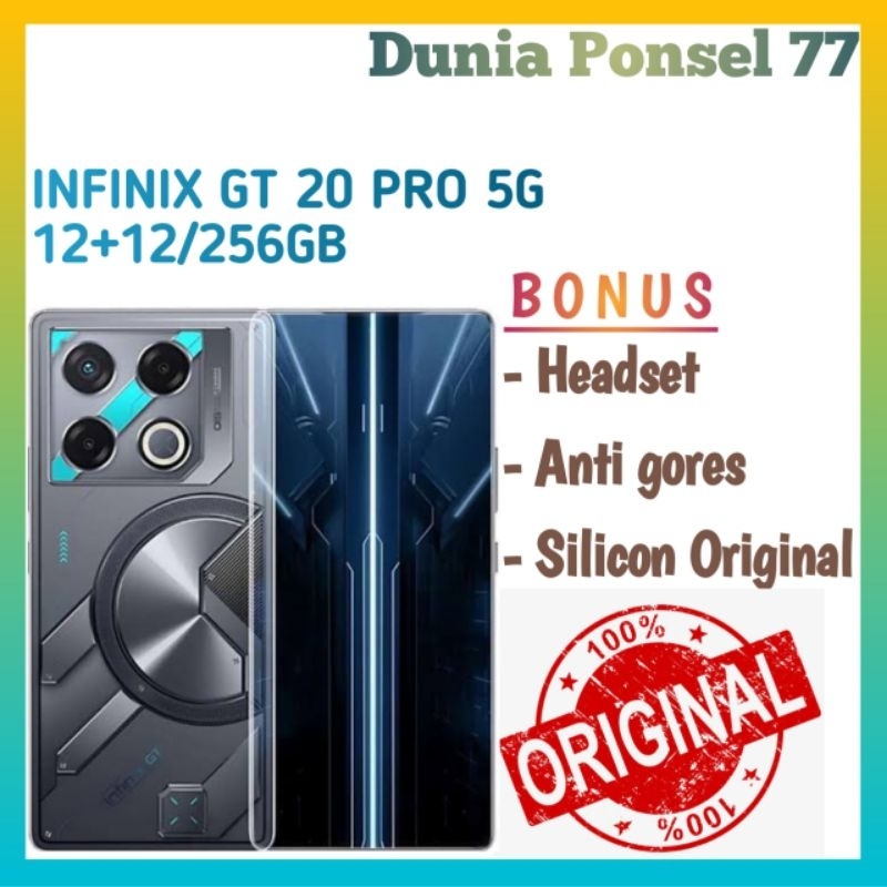 FLAGSHIP CLASS INFINIX GT 20 PRO 5G NFC 12+12GB/256GB (UP TO 24GB RAM) GAMING PHONE