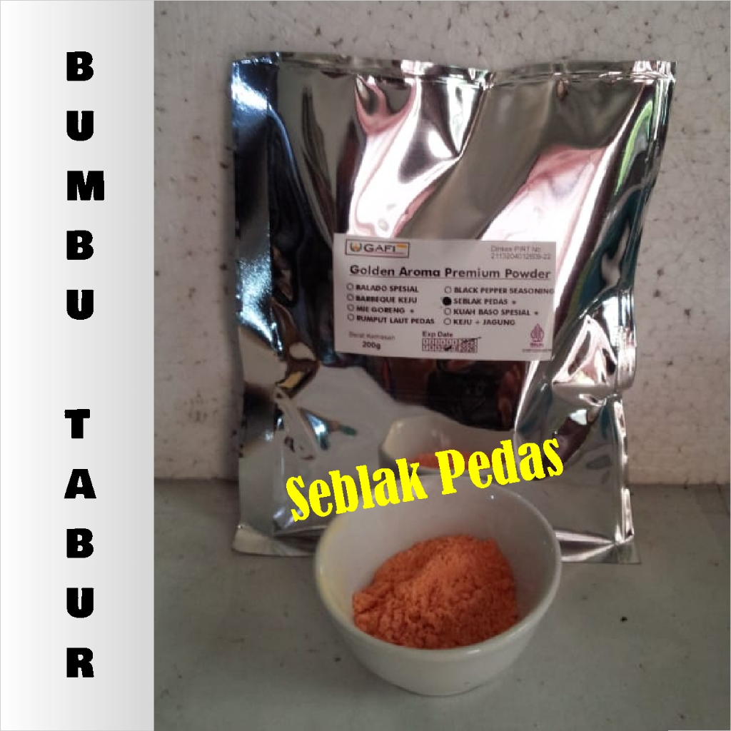 

Bumbu Seblak Pedas 200g / Premium Bubuk Bumbu Seblak Pedas Penyedap Rasa Pusat Bumbu Tabur