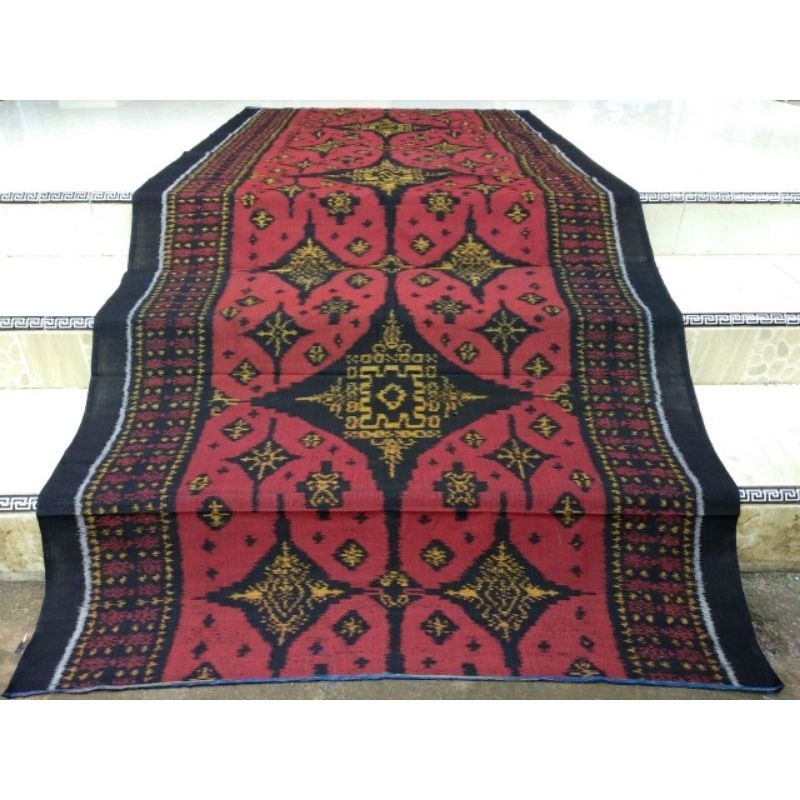 KAIN TENUN ENDEK BALI MOTIF LOBENG PREMIUM ASLI ORIGINAL / ENDEK BALI / KEMBEN BALI / BAHAN SERAGAM