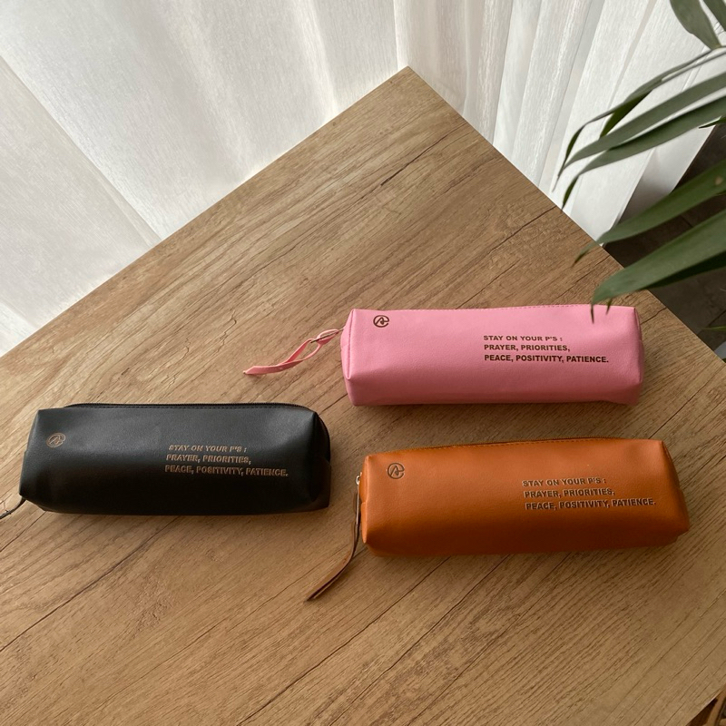 

[aisyjournal] pencil case simply, tempat pensil kulit, kotak pensil minimalis aesthetic simple