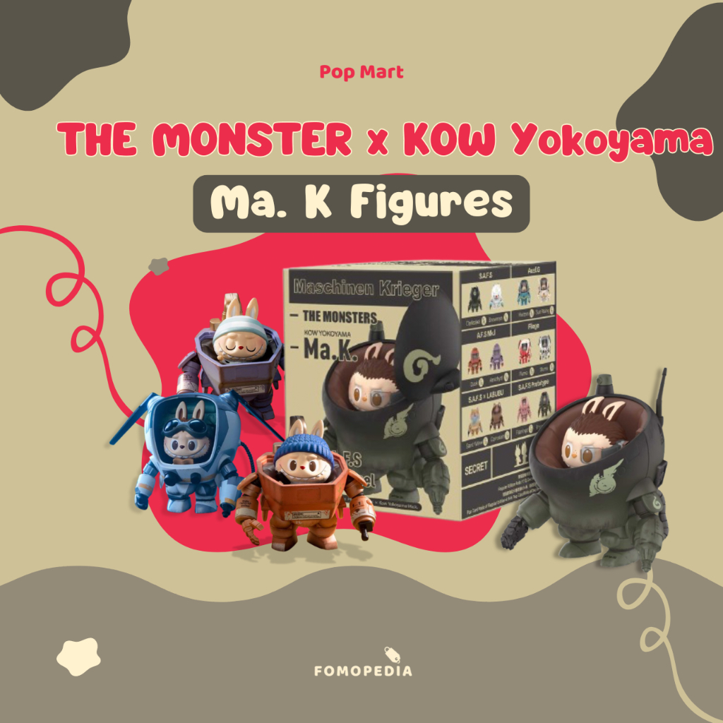 [READY STOCK] POP MART LABUBU THE MONSTERS X KOW YOKOYAMA MA K Ma.K SERIES SELECTED BISA PILIH / BLI