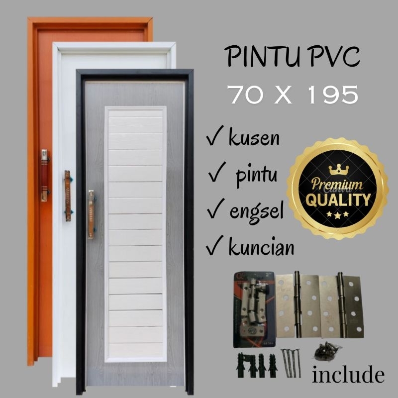 Pintu Kamar Mandi PVC Tebal Full Panel Minimalis Dan Modern