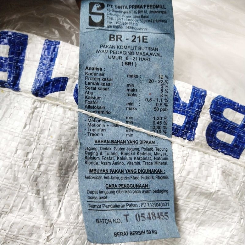 Pur Anak Ayam Starter Masa Awal DOC 0 - 21 Hari Per KG