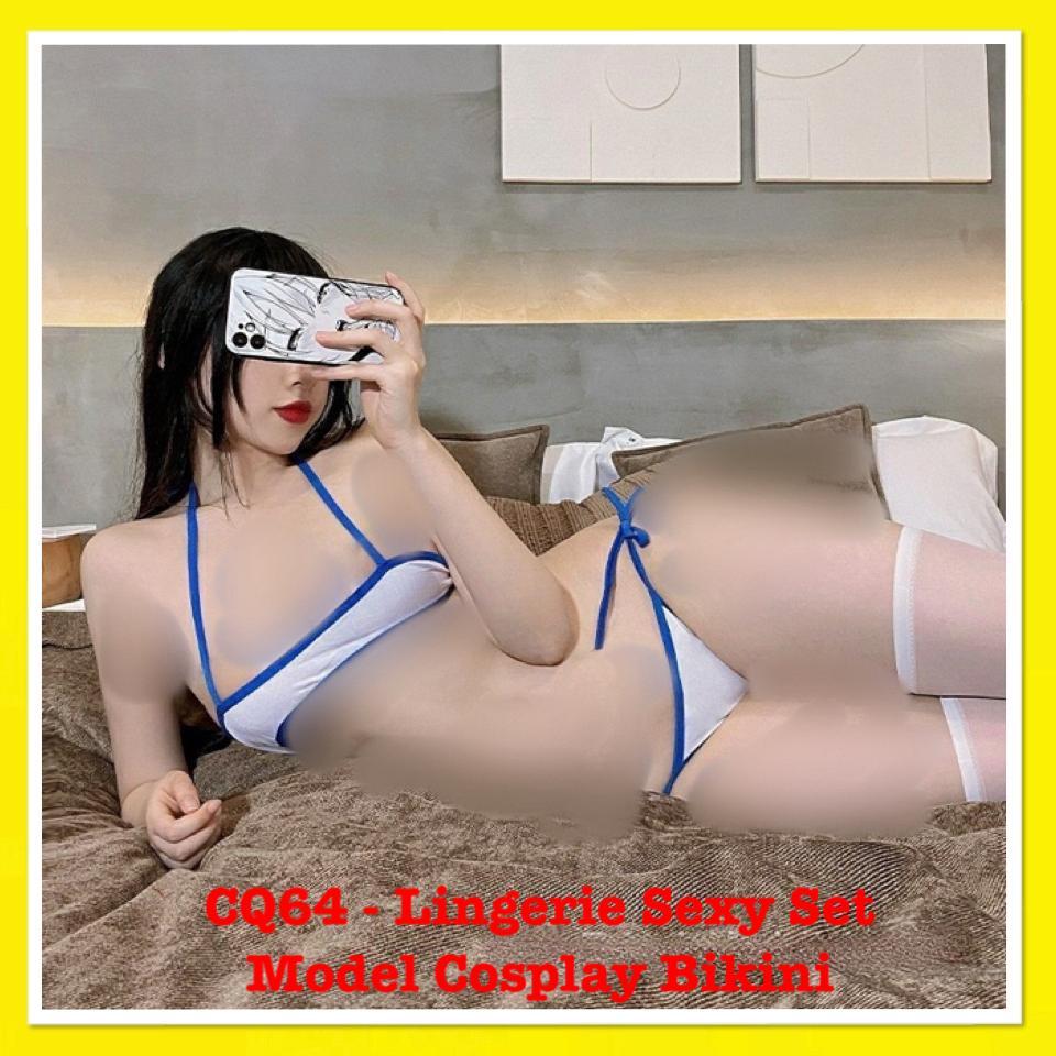CQ64 - Lingerie Seksi Model Cosplay Bikini / Baju Tidur Pakaian Cewek Seksi Lingerie Wanita Fashion 