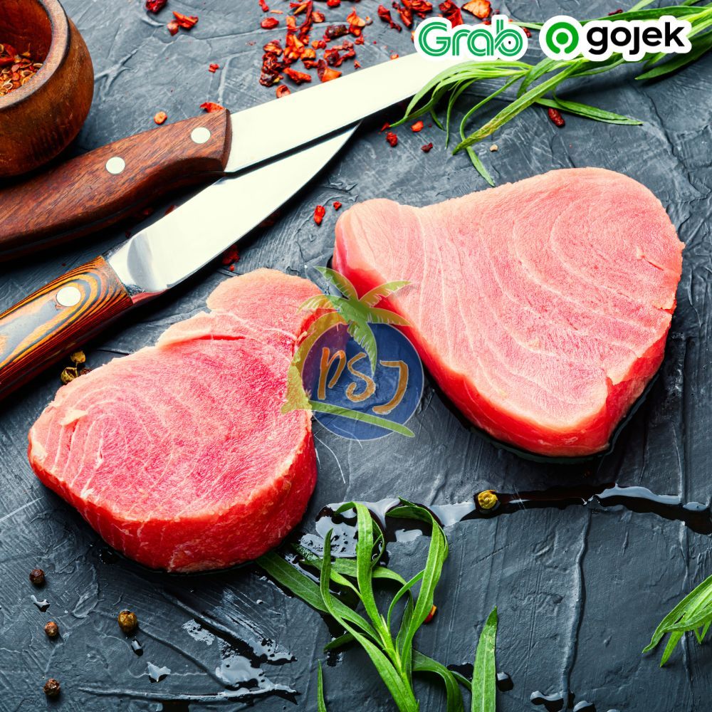 

PROMO Ikan Tuna Steak Frozen 500gram / Fillet Tuna Steak