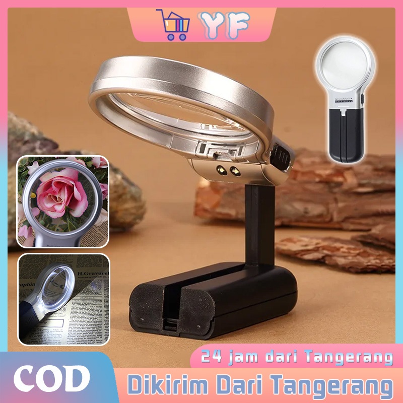 

Baru 3In1 Kaca Pembesar Lampu Led Multifungsi Loupe 3X Dapat Dilipat