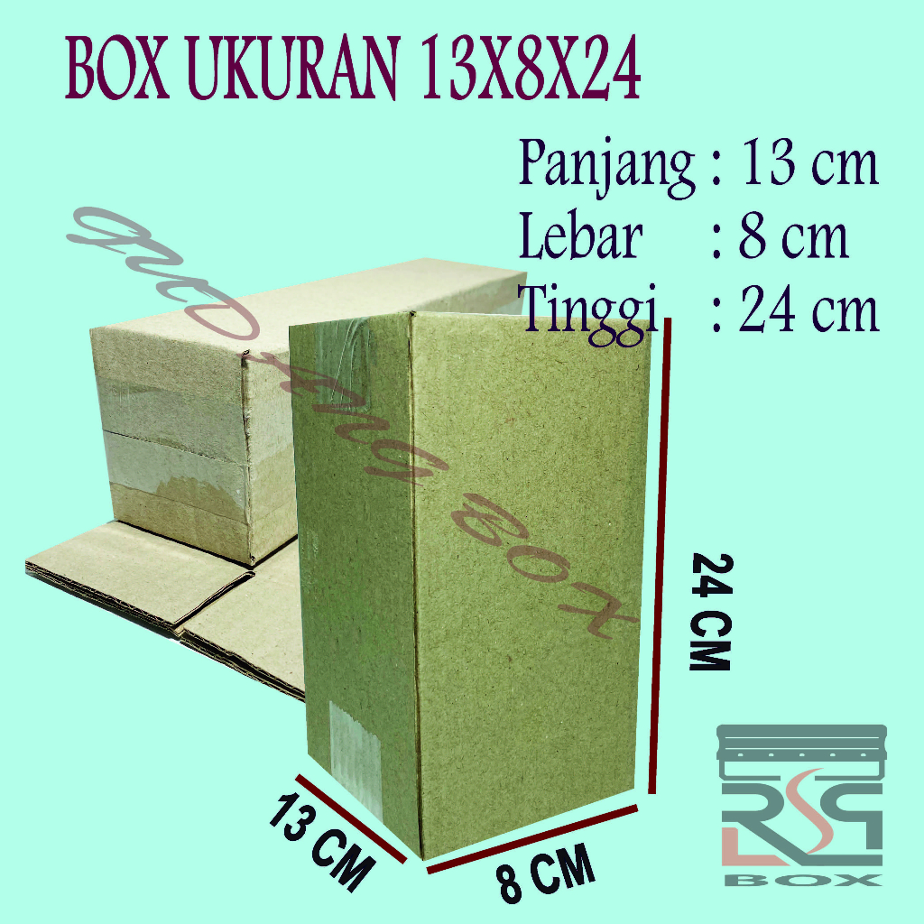 

Kardus online uk. 13x8x24 cm box packing paket murah dus packaging