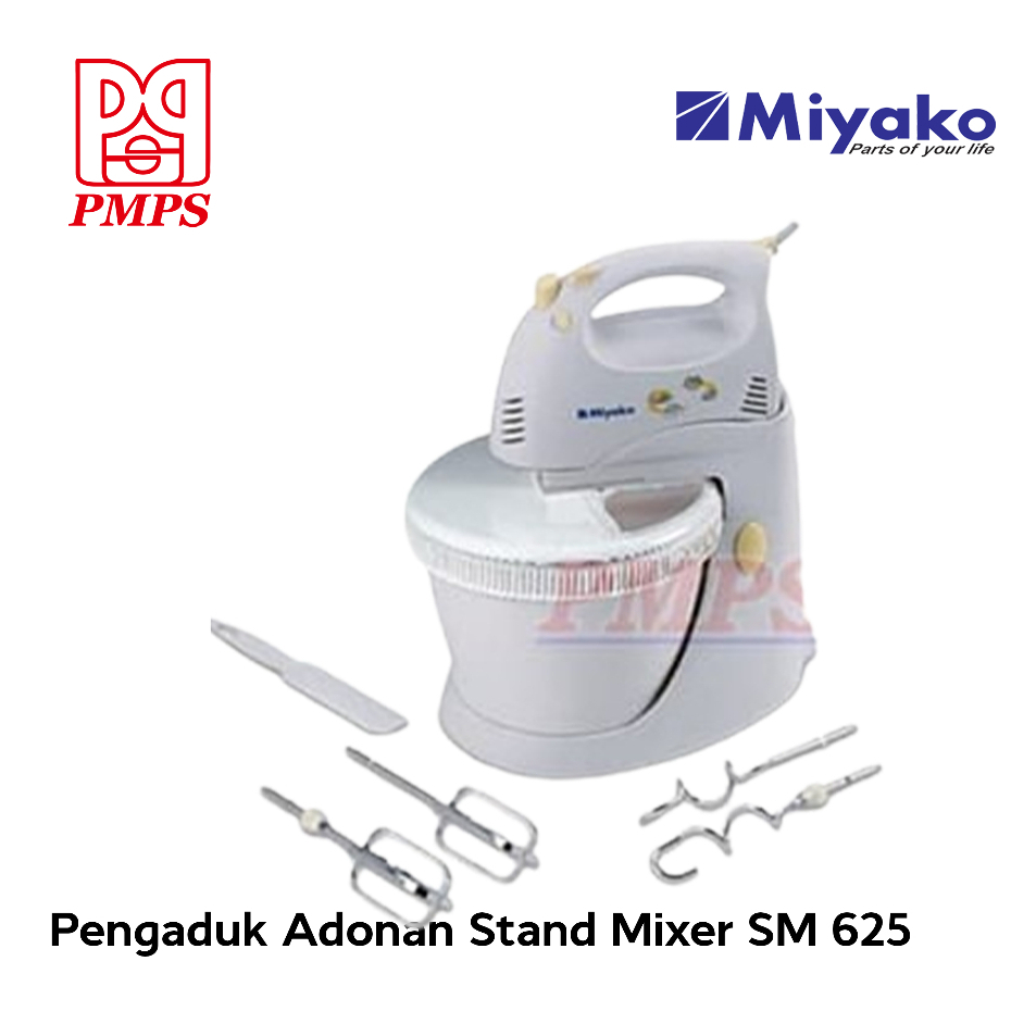 Miyako Mixer Pengaduk Adonan Stand Mixer SM 625 Low Watt