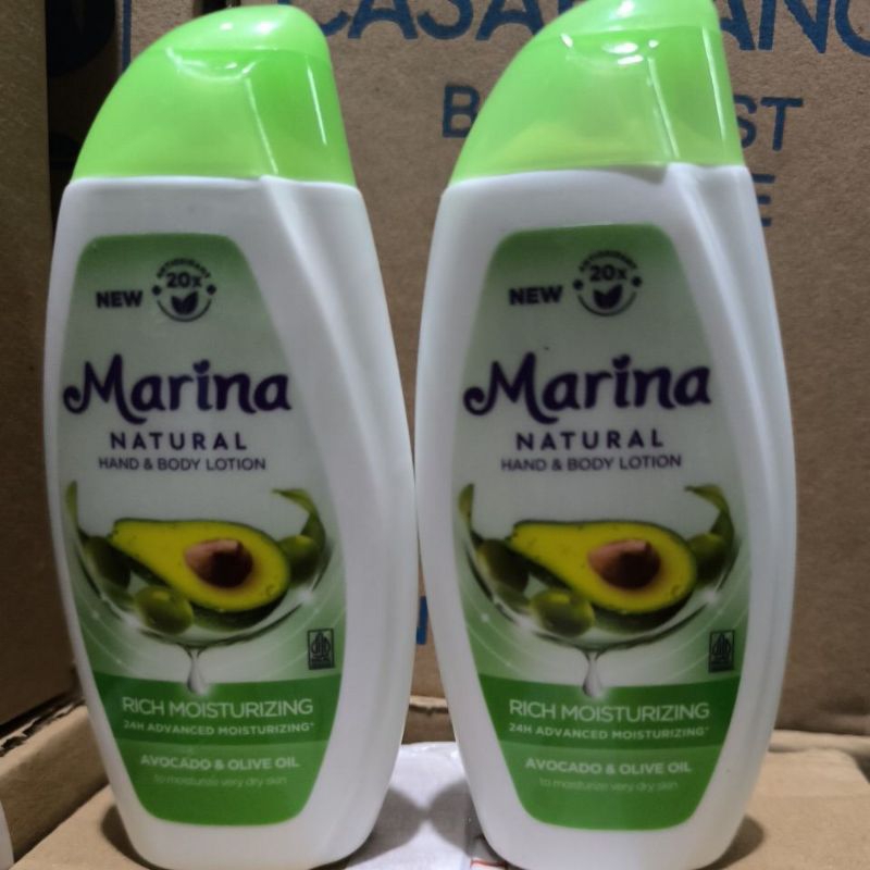 marina handbody lotion natural avocado olive oil 95ml