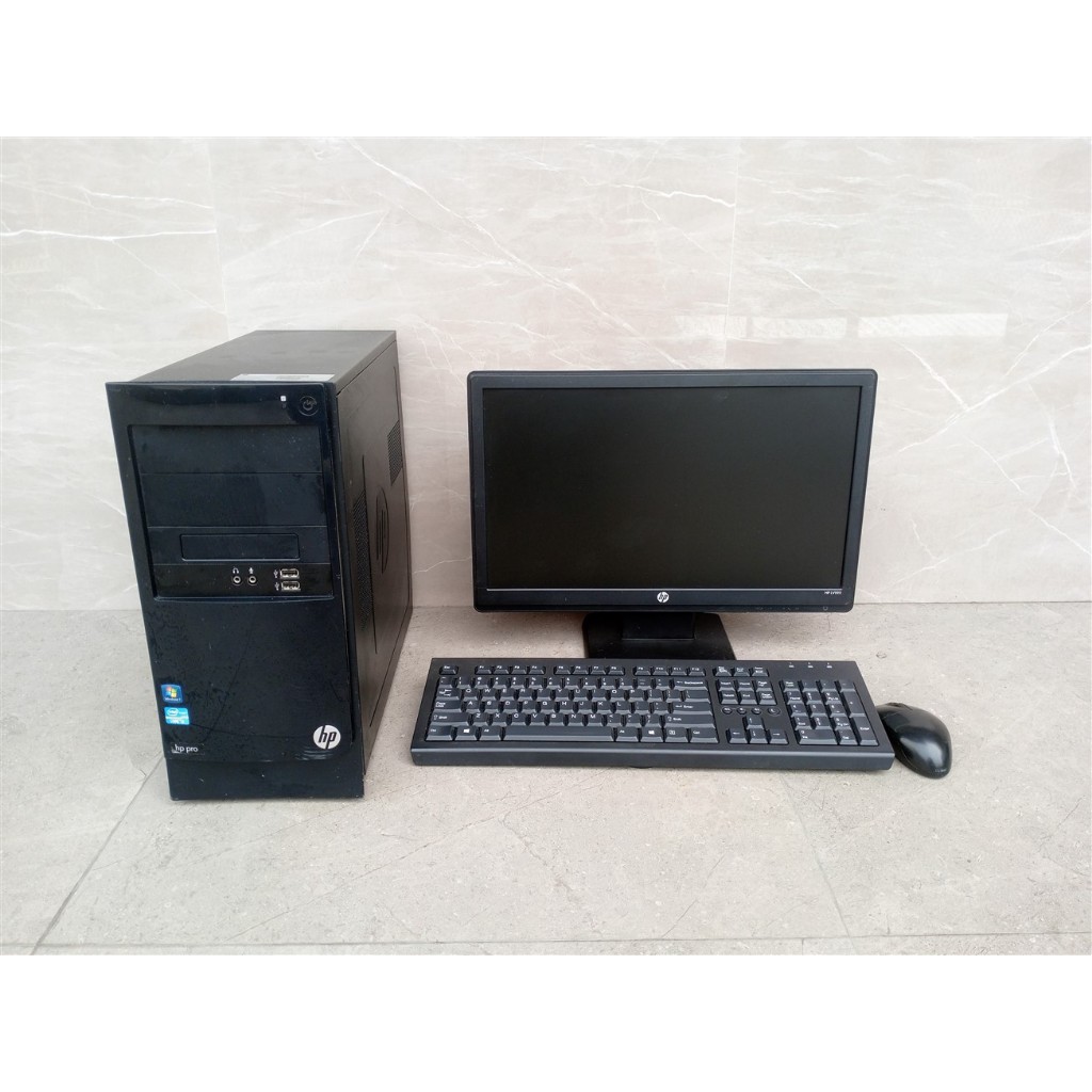 Komputer  Full Set  Intel Core I3 Gen 3dengan monitor 16 Inch Ram 4 GB HDD 500 GB Win 10 dan Office 