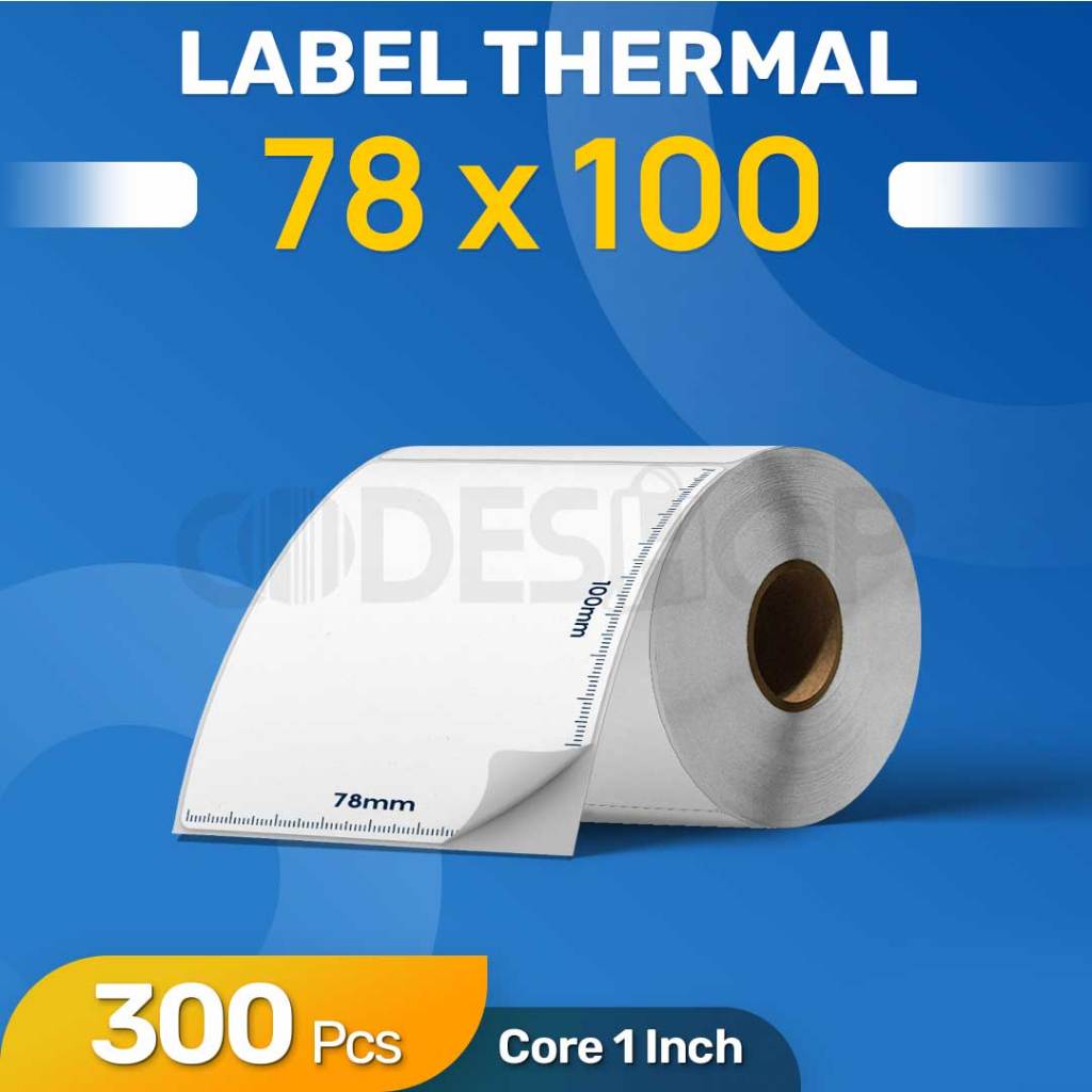 

Codeshop Label Thermal 78 x 100 mm isi 300 Stiker Printer Barcode