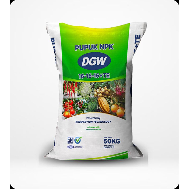 Pupuk NPK DGW 16-16-16+TE Repack 1kg