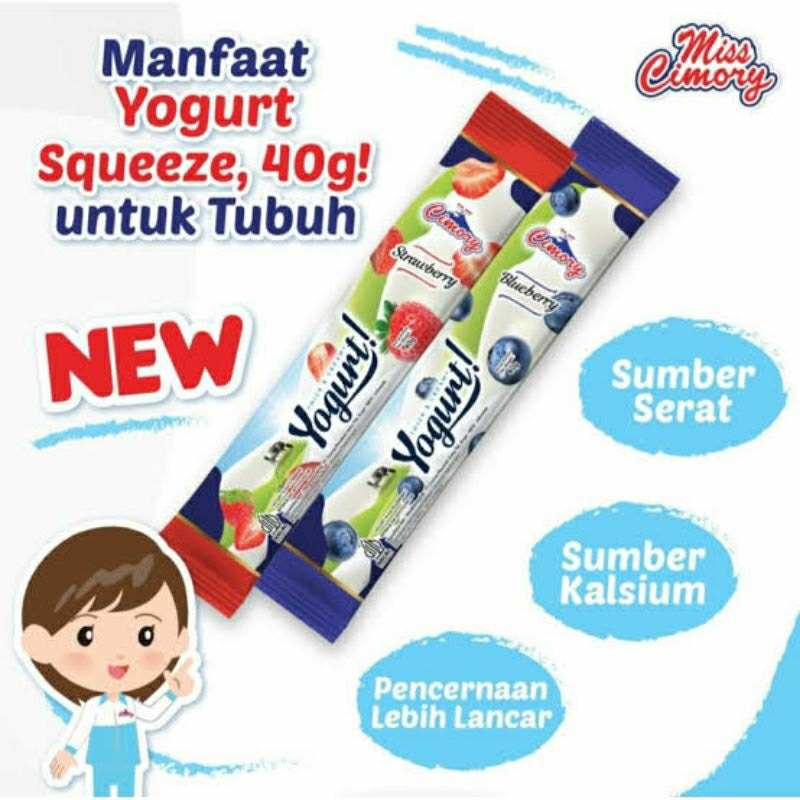 yogurt cimory stick 1 box isi 25 yougort enak dan murah ( rasa random,bisa pilih slama persediaan ms