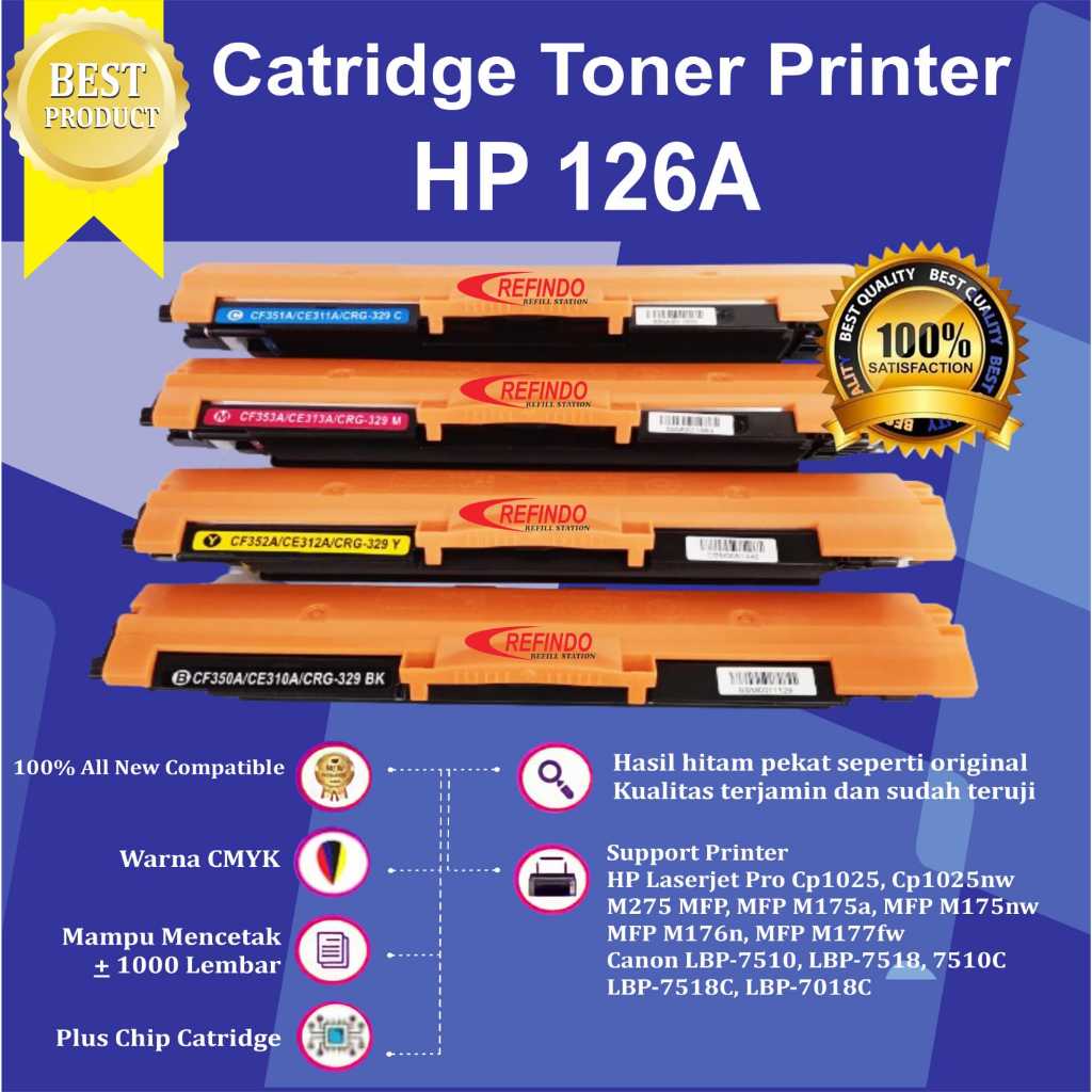 Toner Compatible CE310A CE311A CE312A CE313A For 126A