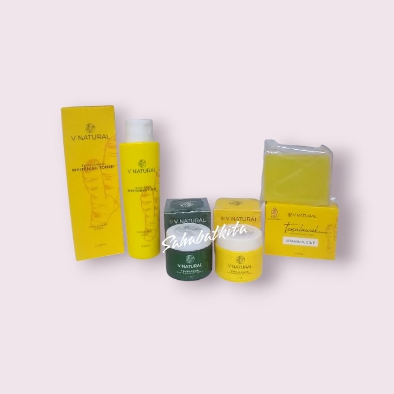 Paket Cream V Natural Temulawak 5in1/4in1