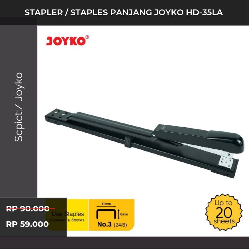 

Promo Stapler Stepler Jepretan Joyko HD-35LA
