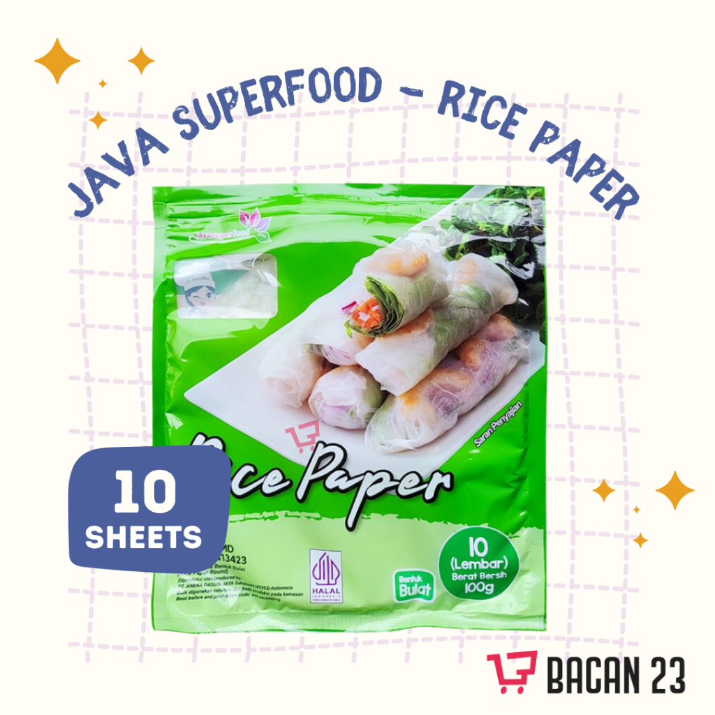 

JSF Rice Paper 10/30/40/50 Lembar - Rice Paper Bulat - Bacan 23