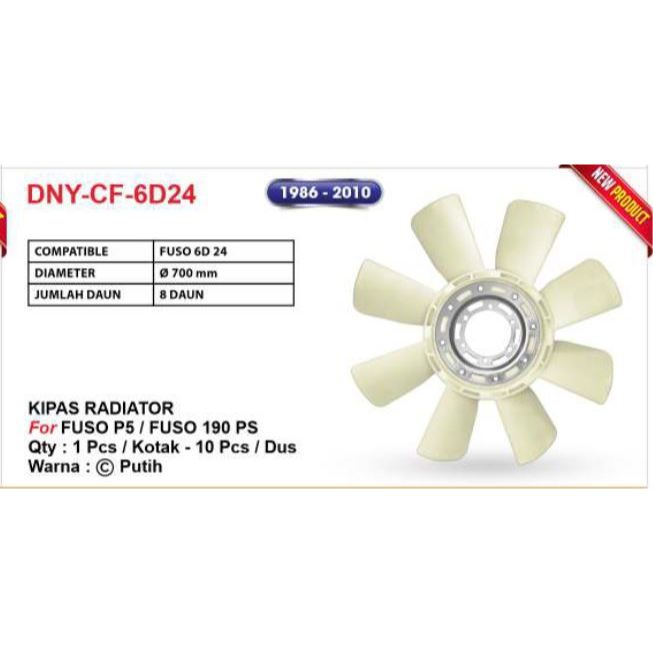 DNY Kipas Radiator Mobil Radiator Fan untuk Truk Fuso 190 PS 24
