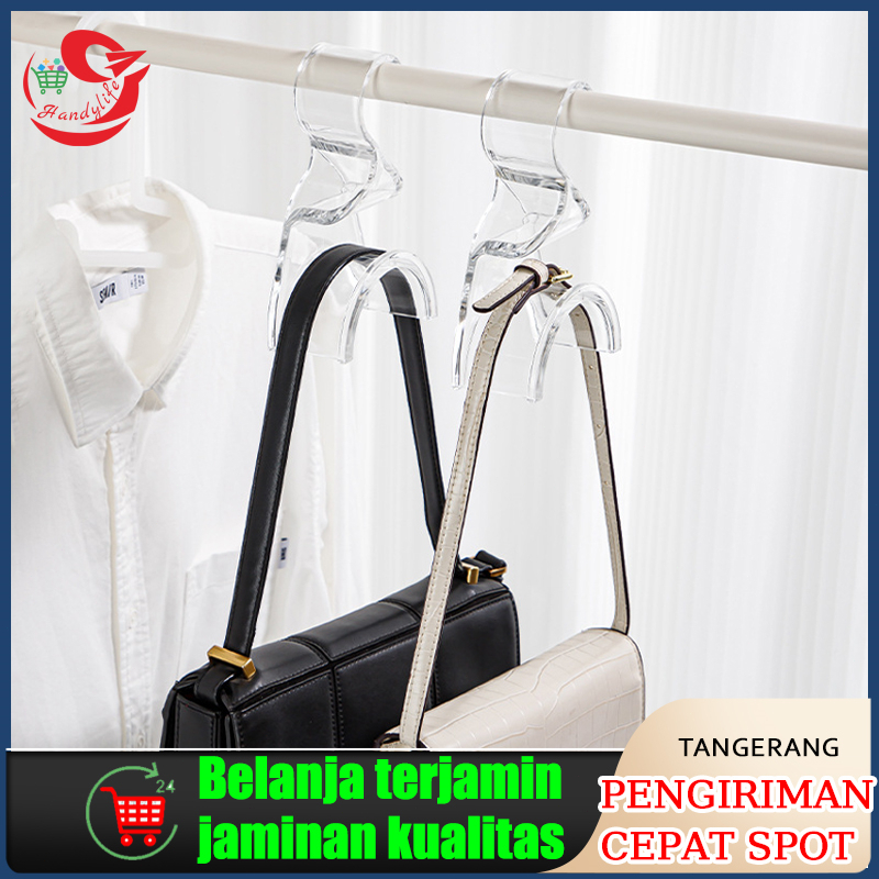 Bag Hanger Transparan Kait Gantungan Tas Hanger Tas Organizer Tas Bag Hanger Hook