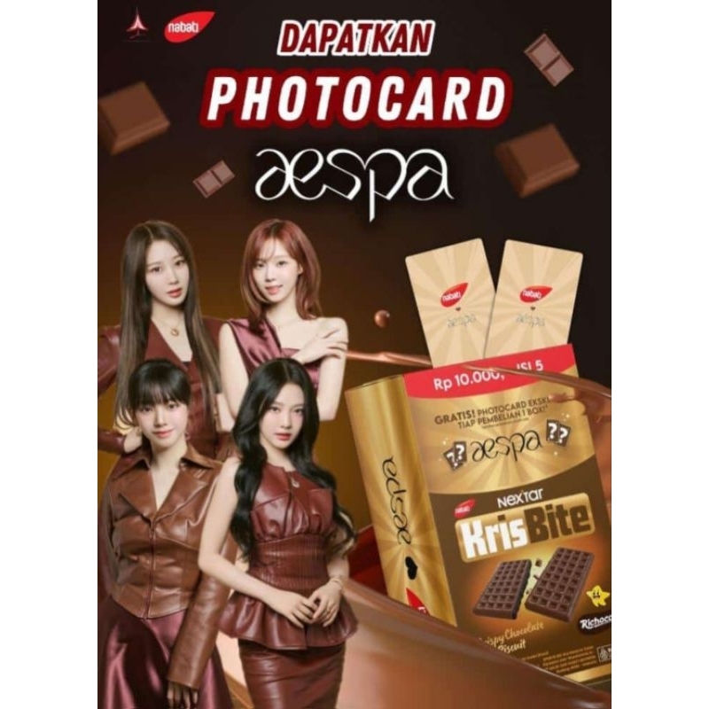 

Nabati Aespa KrisBite Crispy Chocolate Biscuit (1box isi 5 bungkus)