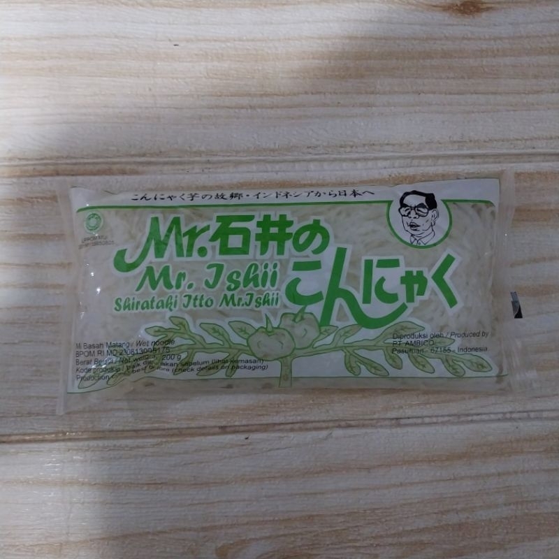

Mr.Ishii Shirataki Itto Wet Noodle / Mie Shirataki Basah 200gr