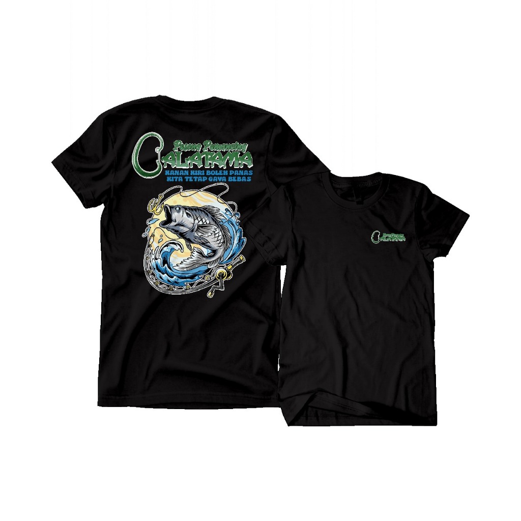 Kaos Tshirt MANCING FISHING Pesona Pemancing Galatama free Sticker