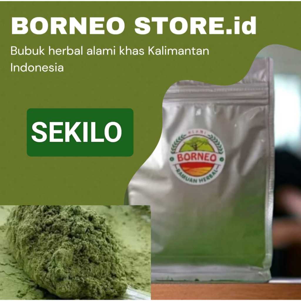 

Promo tepung jamu herbal sekilo Grien Nanoo's halus khas borneo