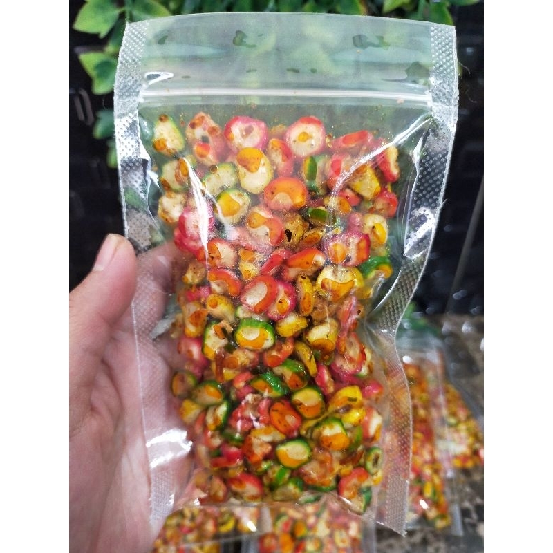 

Kerupuk Bawang Pedas Gurih Daun Jeruk Kemasan Pouch 80gr