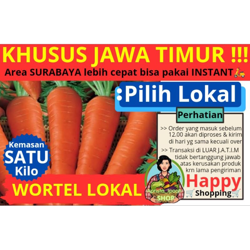 

JATIM ONLY - Wortel Lokal 1kg