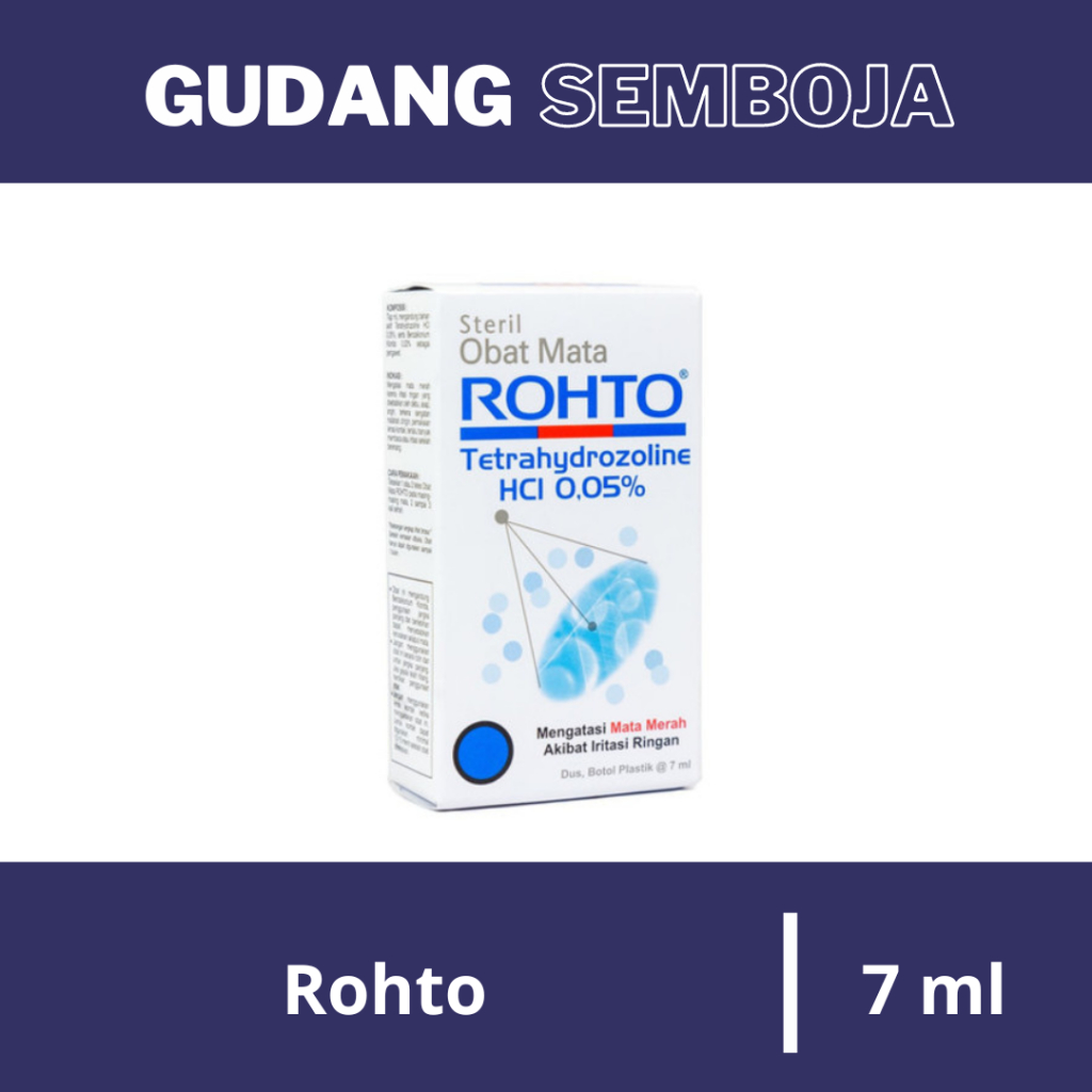 Rohto Obat Tetes Mata 7 ml / Obat Steril Mata Rohto