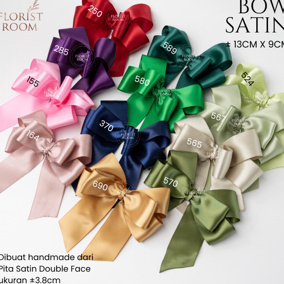 

PROMO PO Bow Satin isi 2PcsPack Pita Jadi Ribbon