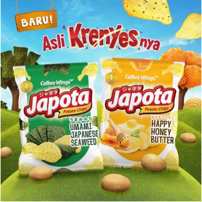 

Snack JAPOTA Keripik Kentang Potato Chips 68gr - BANYAK VARIAN RASA