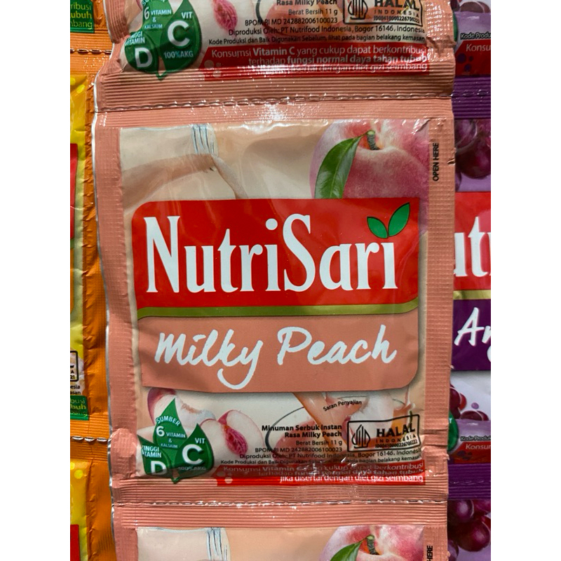 

nutrisari sasect rasa milky peach 1 renteng isi 10pcs