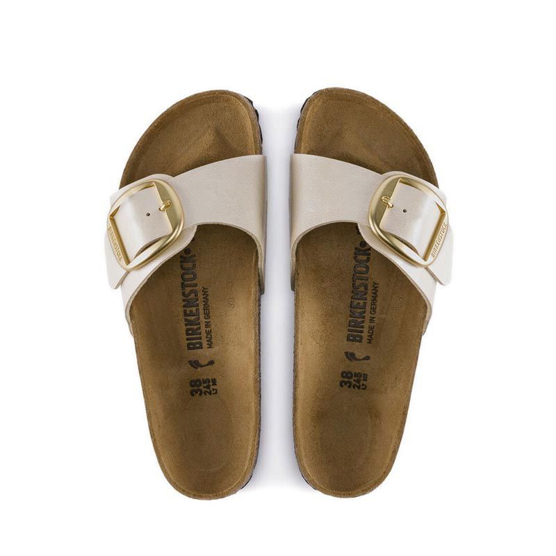 Birkenstock Madrid Big Buckle Pearl White (Narrow)