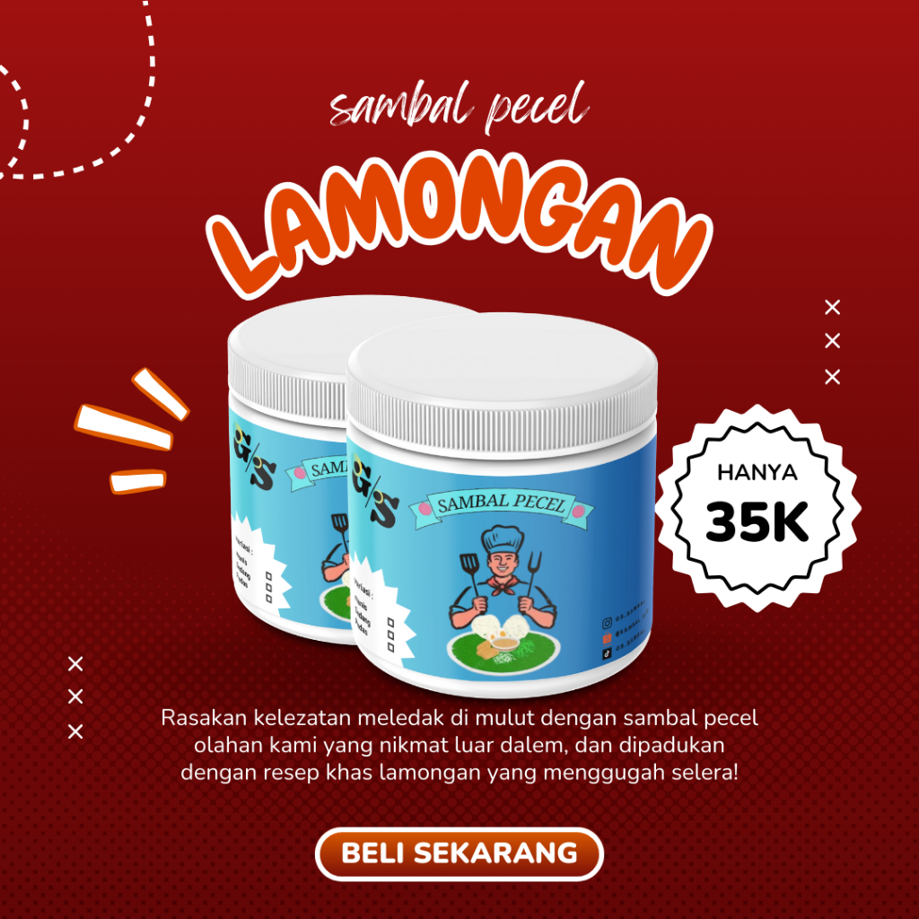 

sambal pecel kacang khas lamongan