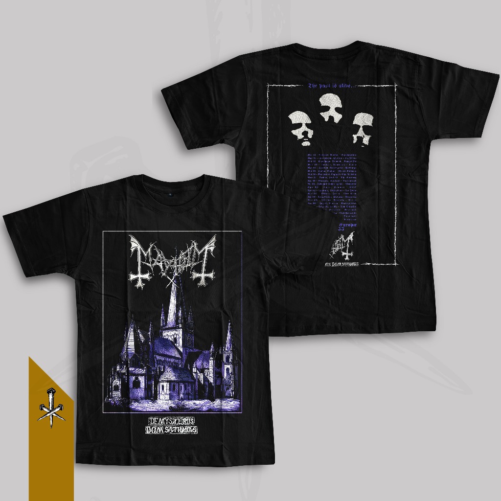 Kaos Black Metal Band MAYHEM [2] | Musik 666 Regular Fit Tshirt 100% Cotton Combed 30s