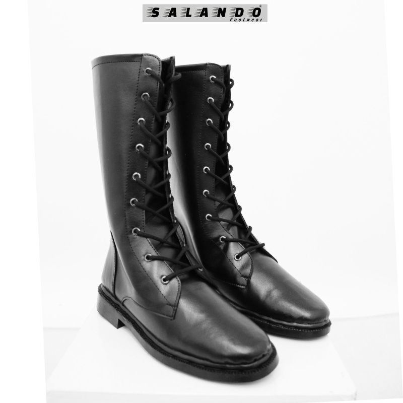 PREMIUM SALANDO Sepatu Boots Paskibra Sepatu Paskibra Pria & Wanita Sepatu Paskibra Tinggi Sepatu
