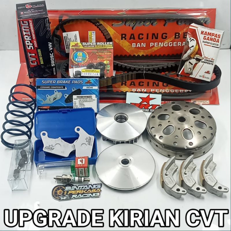 FULL UPGRADE KIRIAN CVT BEAT DELUXE GENIO SCOOPY 2021-TERBARU KAMPAS GANDA BRT KAMPAS REM BRT GRATIS