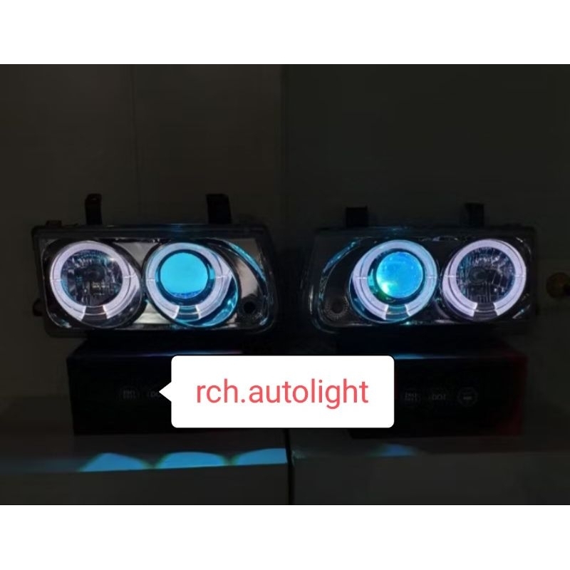 headlamp panther kapsul tahun 2000 sampai 2004 projector biled aes dan devil eyes