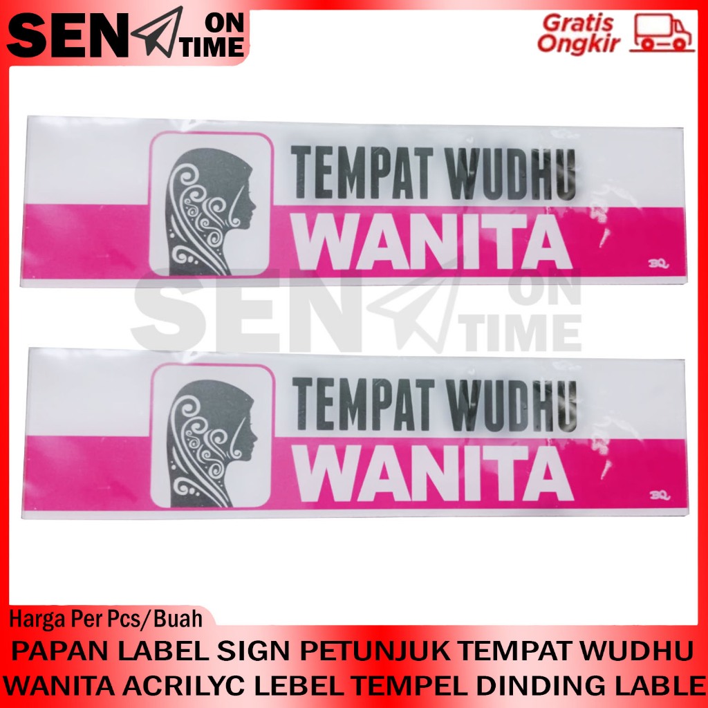 

Sign Board Petunjuk Papan Akrilik Tempat Wudhu Wanita Tulisan Stiker Ruangan Akerilik Label Lebel Lable Acrilyc Kuat Tempel Kaca Label Lengket Double Tape Gantung Rumah Kantor Masjid Musholla Boyko BQ