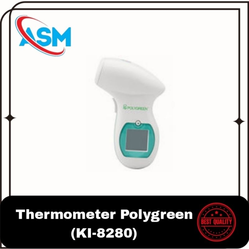 Polygreen KI 8280 Thermometer Infrared - Pengukur Suhu Non-Kontak dengan Akurasi Tinggi