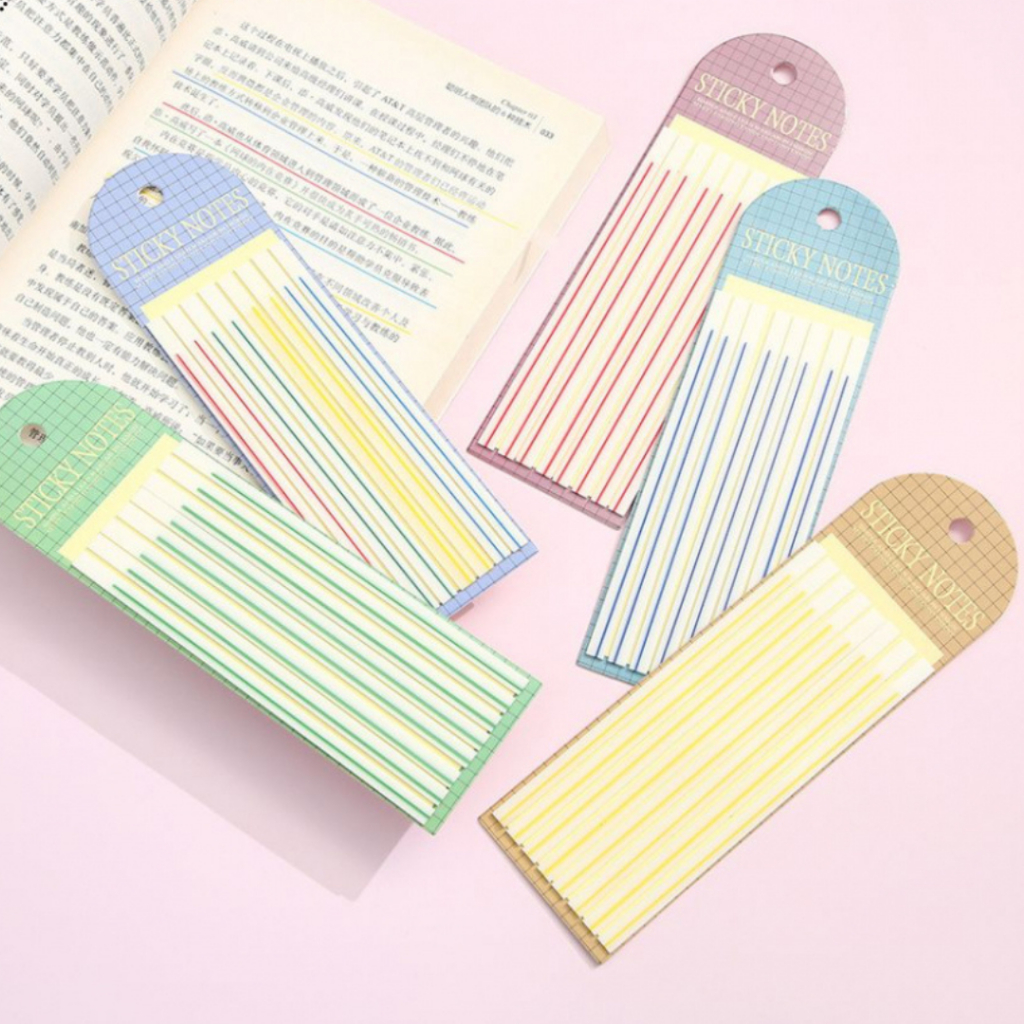 

Underlining PET Sticky Notes - Sticky Note Plastik Untuk Garis Bawah - Sticky Pengganti Highlighter