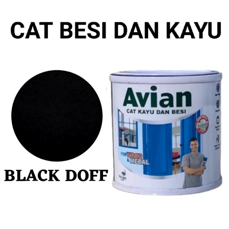 

CAT MINYAK AVIAN 100CC CAT KAYU & BESI WARNA BLACK DOFF MATT BLACK KEMASAN 100CC