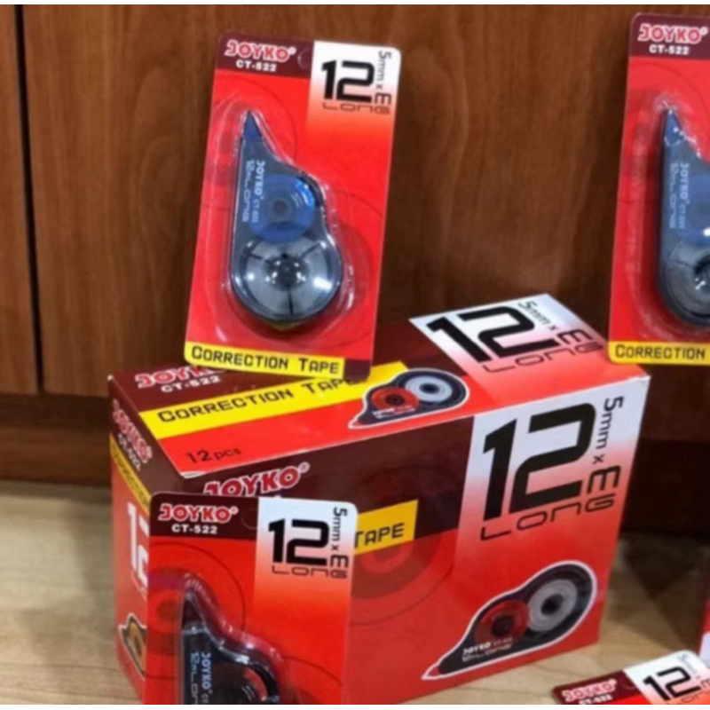 

GROSIR TIPEX KERTAS CT-522 (12 meter x 5 mm) - / BOX ISI 12 PCS