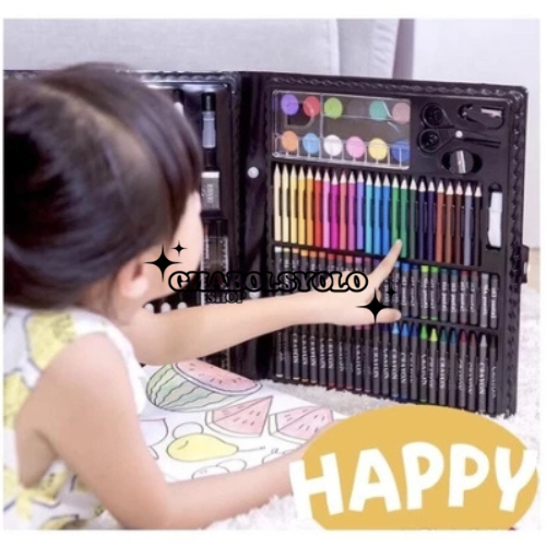 

Crayon Set 150 Pcs Kerayon Krayon Perlengkapan Pensil Mewarnai Anak 150 Pcs Warna Warni Mewarnai Lukisan Gambar