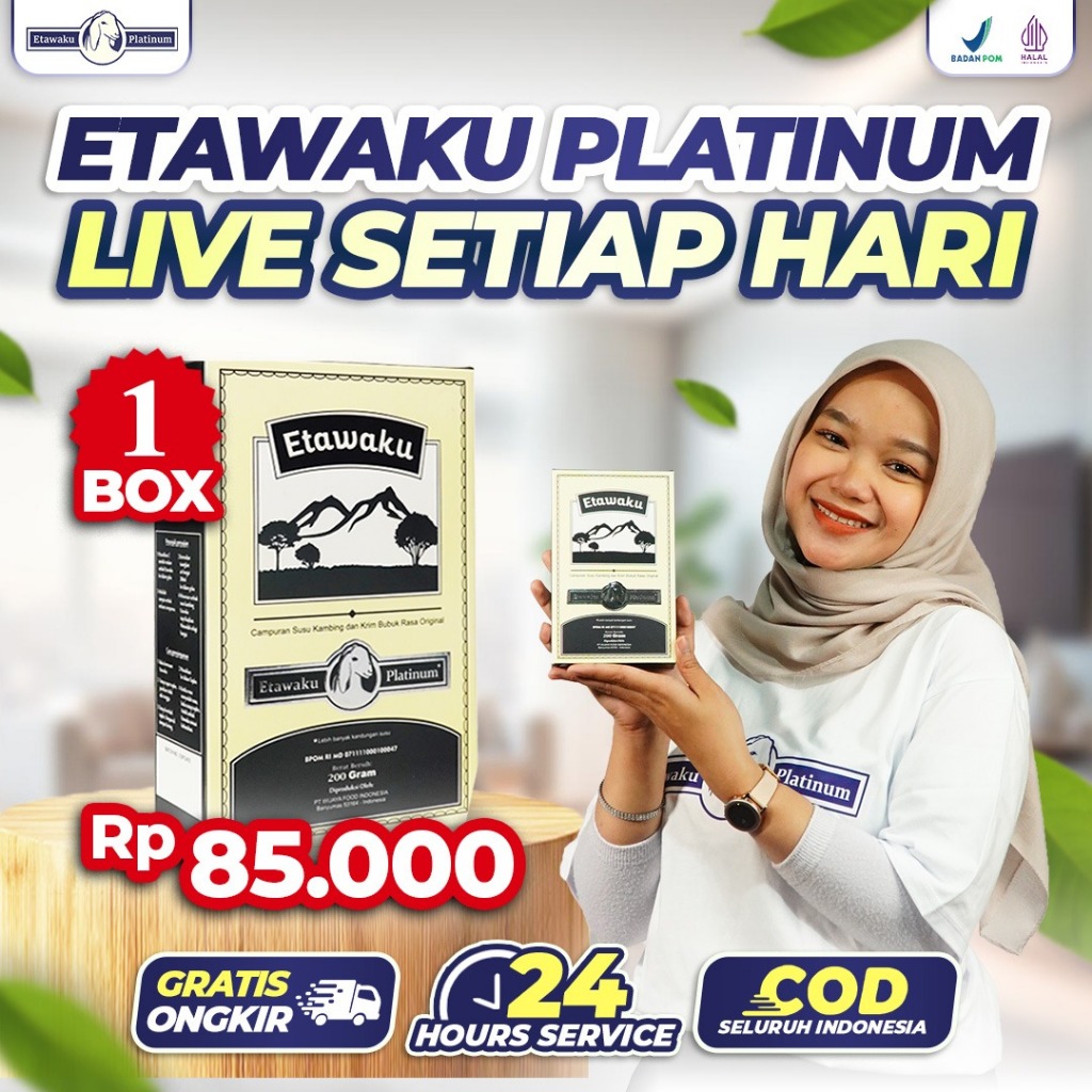 

Etawaku Platinum 3x Atasi Masalah Pernafasan - Susu Kambing Bubuk Provit Etawa Tingkatkan Daya Tahan Tubuh 200 gram